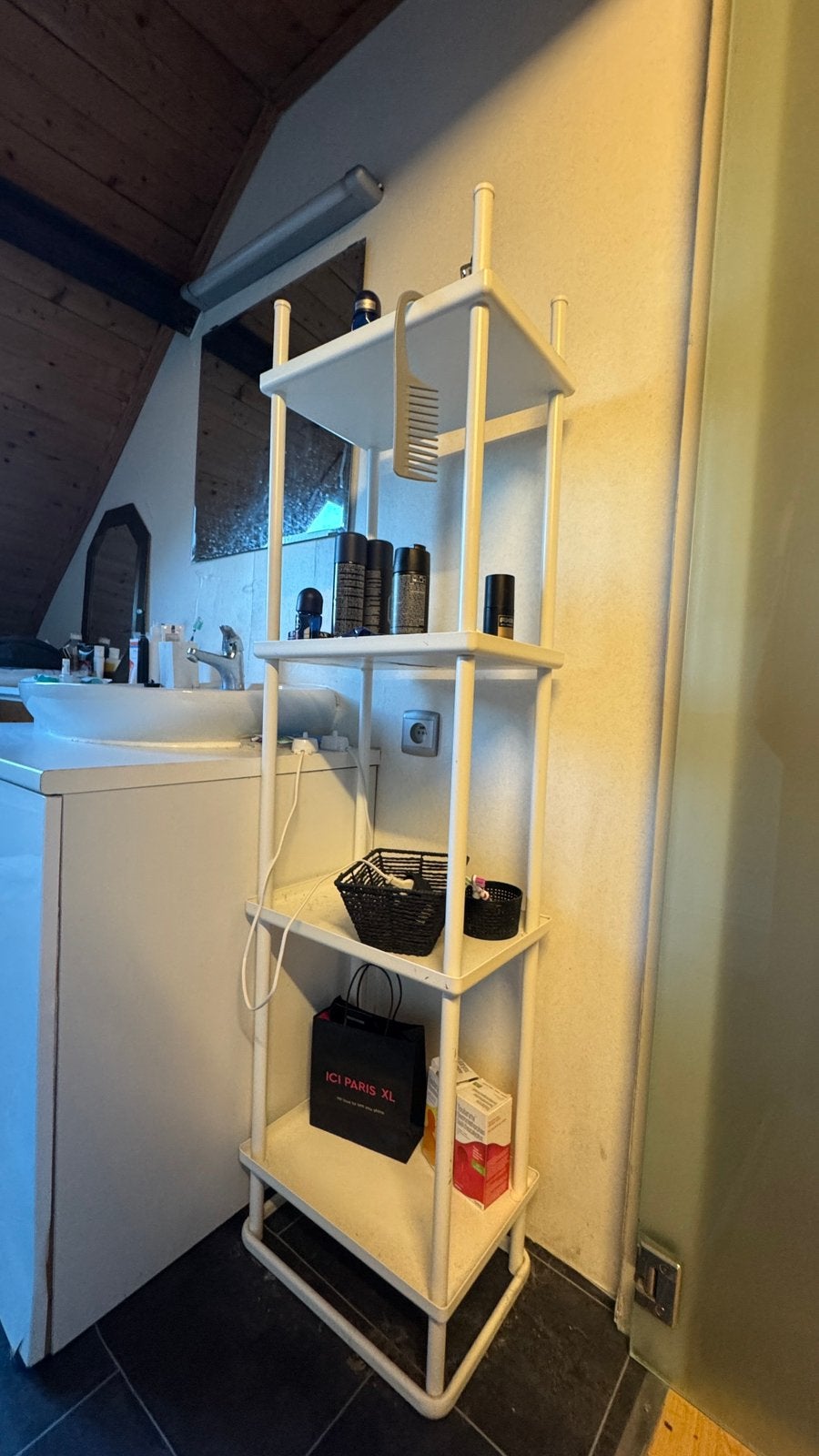 IKEA Rek DYNAN badkamerrek / handdoekenrek – 4027108 cm, Ophalen, Zo goed als nieuw