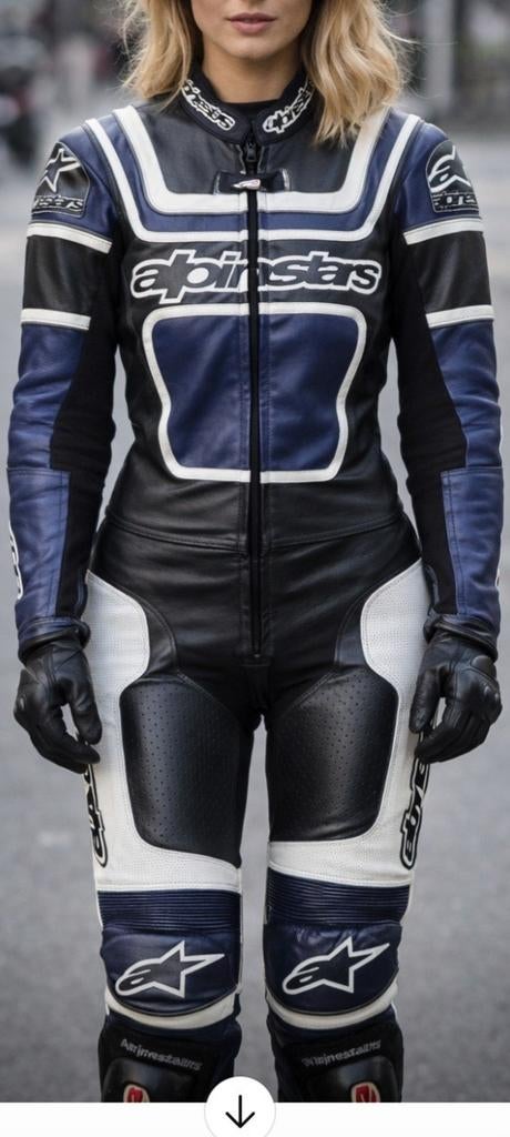 combinaison cuir alpinestars, taile xs 36, Seconde main, Enlèvement ou Envoi, Femmes, Alinestars