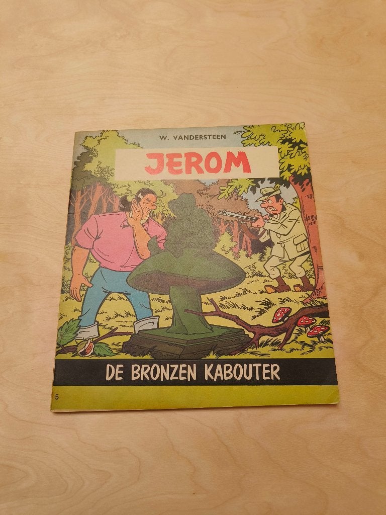 Jerom - nummer 5 - De bronzen kabouter - eerste druk, Willy vandersteen, Eén stripboek, Ophalen of Verzenden, Zo goed als nieuw