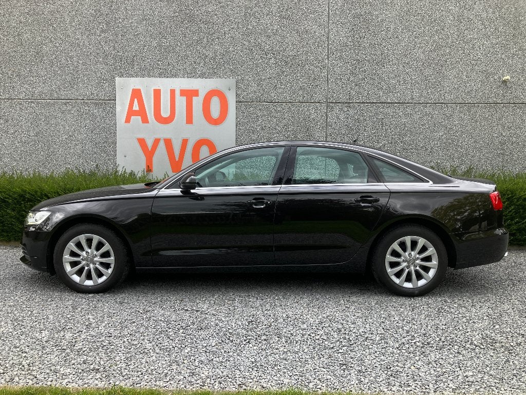 AUDI A6  2.0TDI  automatic  full option, Auto's, Euro 6, 4 cilinders, Zwart, Leder