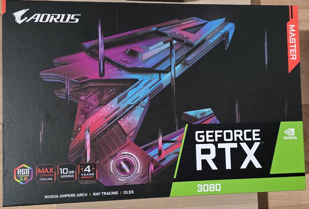 Gigabyte aorus master 3080 10gb, Informatique & Logiciels, Cartes vidéo, Enlèvement, Comme neuf, Nvidia