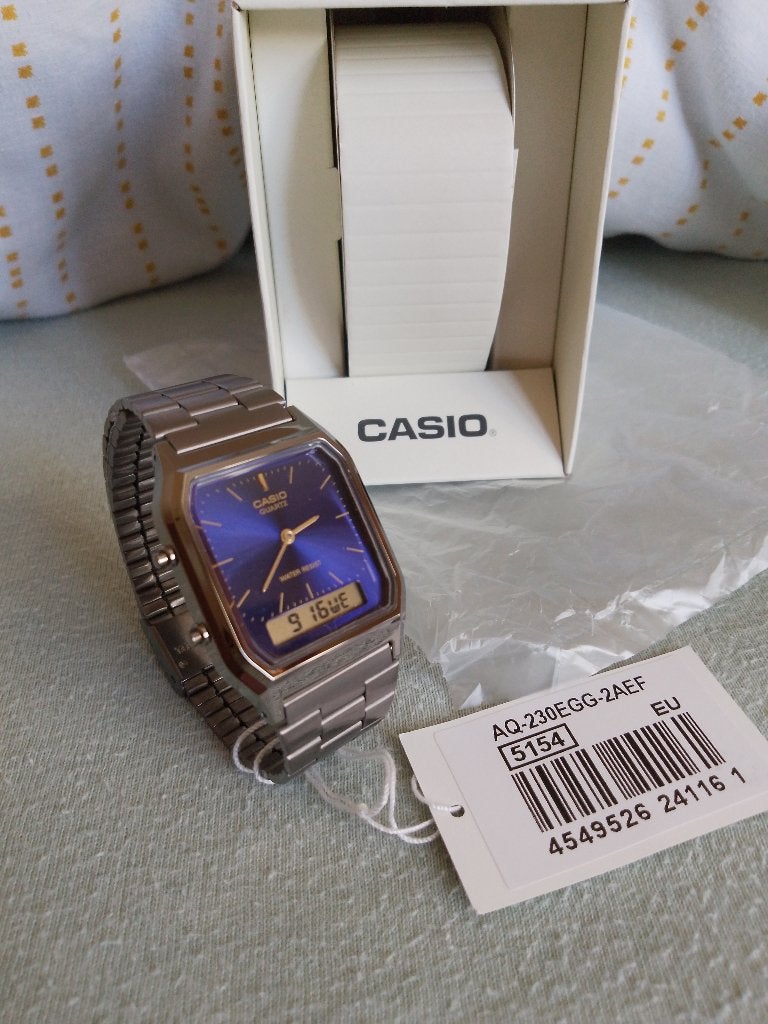 Casio AQ-230EG Montre unisexe NEUVE en boite., Casio, Enlèvement ou Envoi, Synthétique, Acier