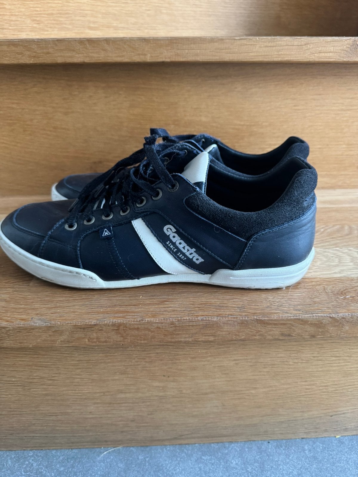 Gaastra leren sneakers zwart/wit – maat 43, Overige merken, Gebruikt, Overige typen, Ophalen of Verzenden