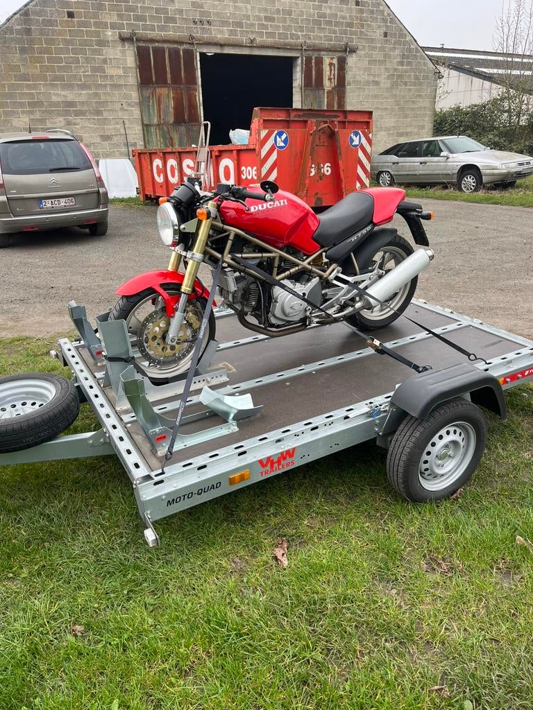 hydraulische motortrailer te koop, Autos : Divers, Remorques, Enlèvement, Comme neuf