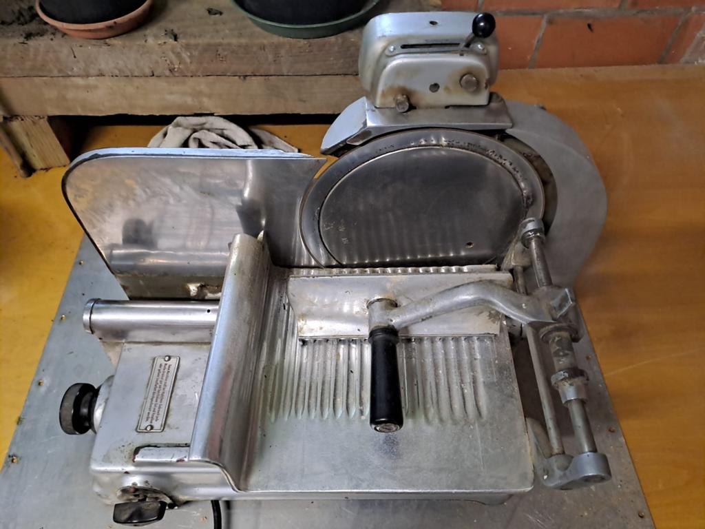 Snijmachine inox, Snijmachine, Ophalen, Gebruikt, Zilver