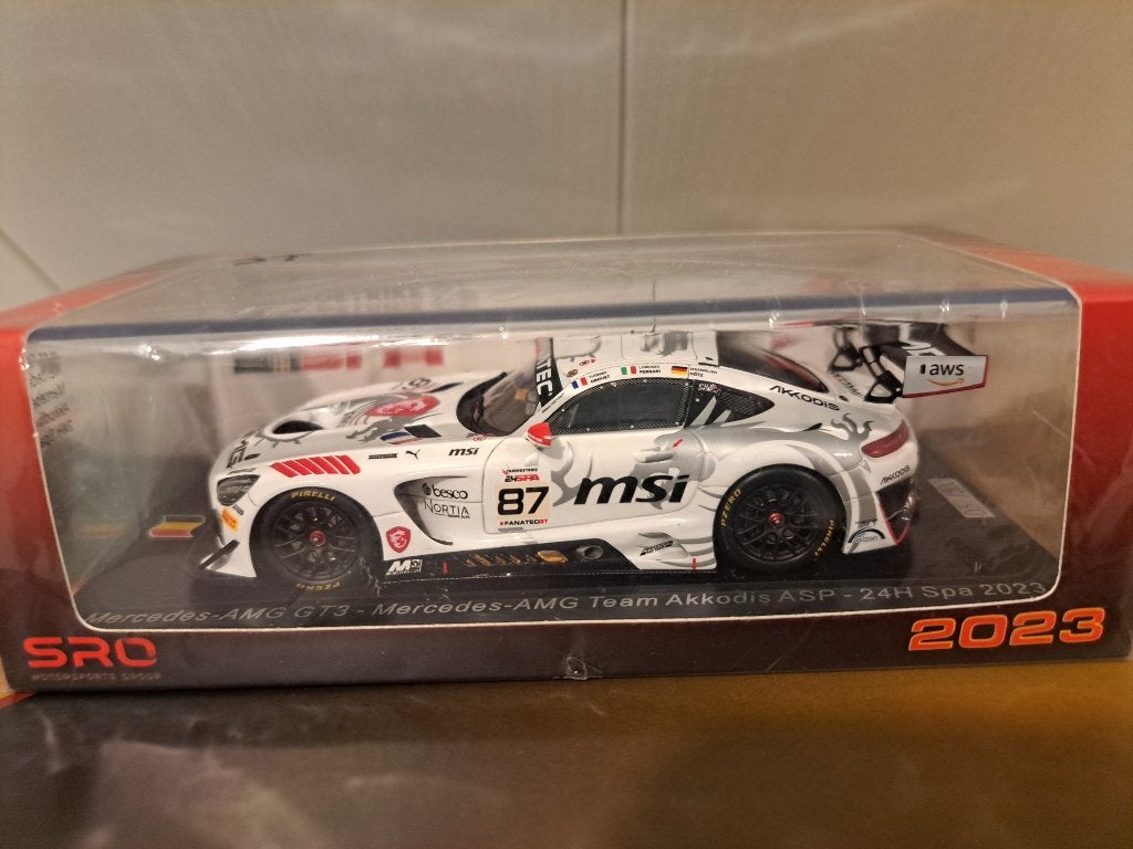 1:43 Spark Mercedes AMG GT3 Ackodis ASP MSI 24H Spa 2023, Enlèvement ou Envoi, Neuf