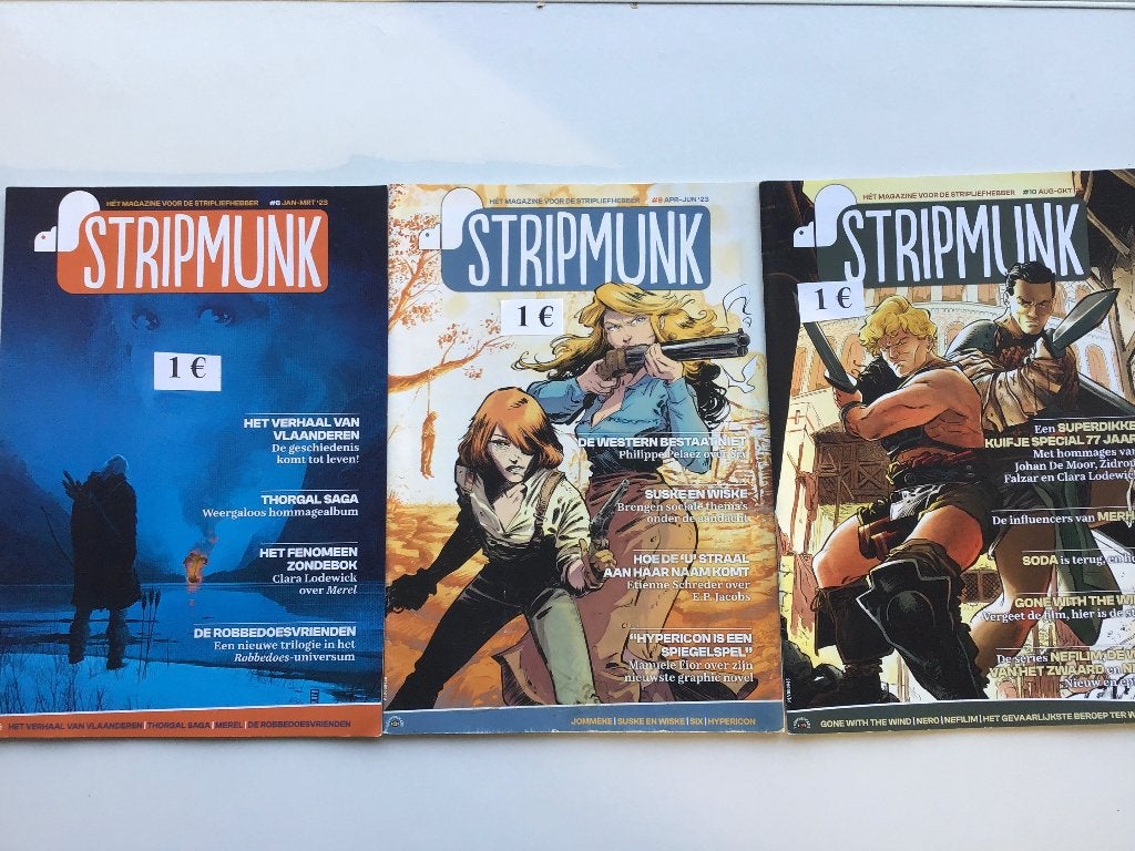 9 strips aan slechts 1 € of 3 € met verzendingskost, Boeken, Ophalen of Verzenden, Zo goed als nieuw