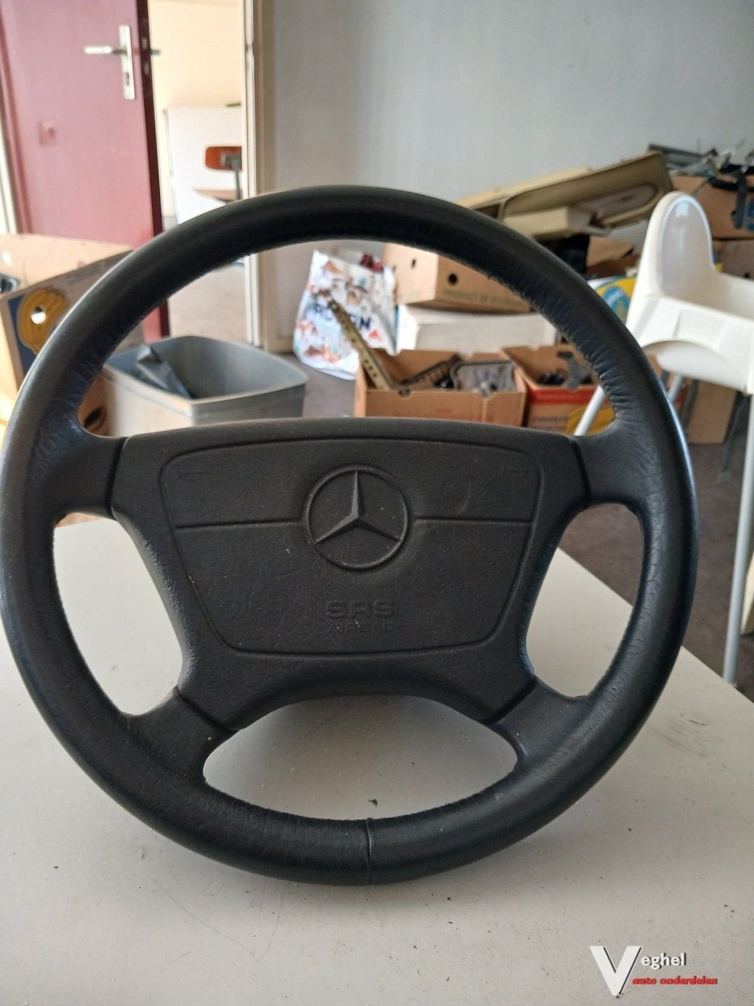 MB W124 lederen stuur '95, Auto-onderdelen, Gebruikt, -, -, Ophalen of Verzenden