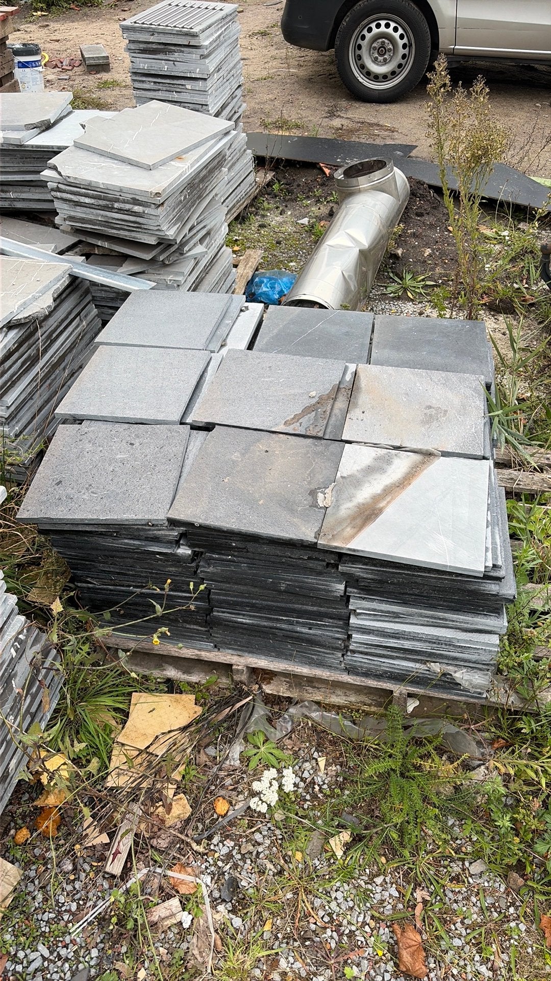 Terrastegels 22 m2, Doe-het-zelf en Bouw, Ophalen, Zo goed als nieuw