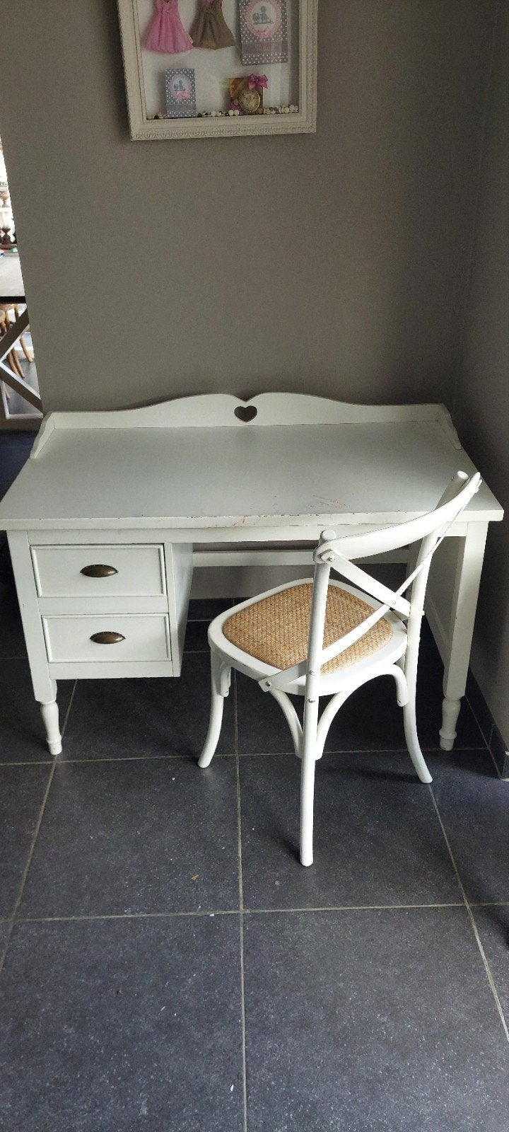 Landelijke bureau met stoel., Huis en Inrichting, Ophalen