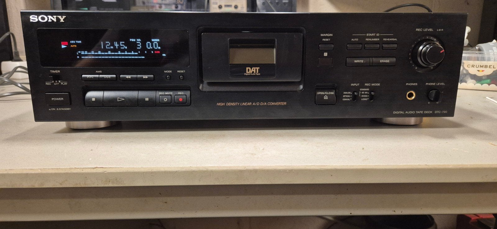 lecteur DAT SONY DTC-790, Enlèvement ou Envoi, Simple, Sony, Tape counter