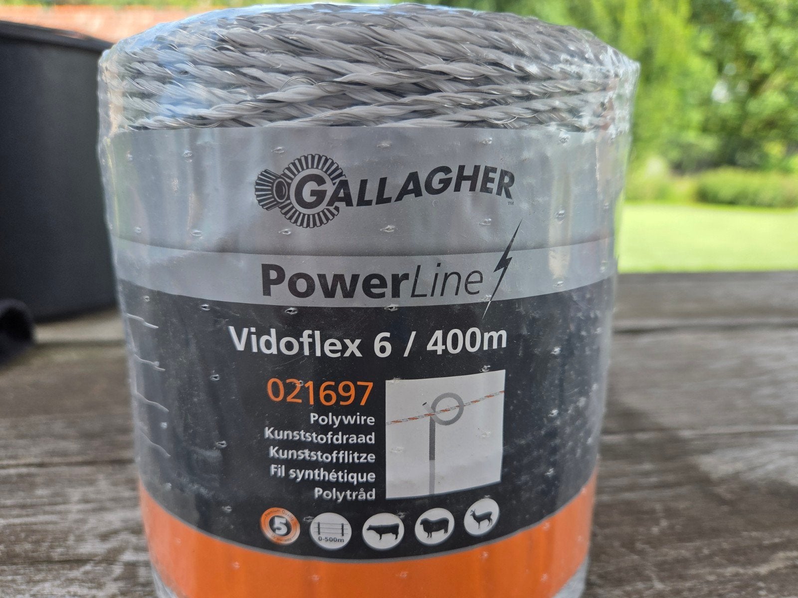 Gallagher Vidoflex 6 schrikdraad wit 400 meter, Ophalen