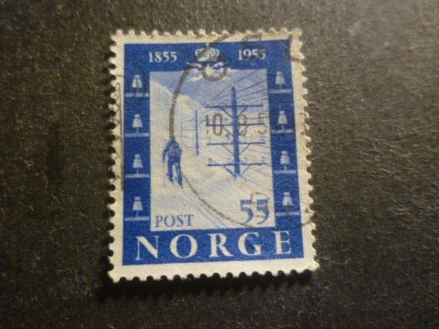 Noorwegen/Norvège 1954 Mi 389(o) Gestempeld/Oblitéré, Verzenden, Noorwegen