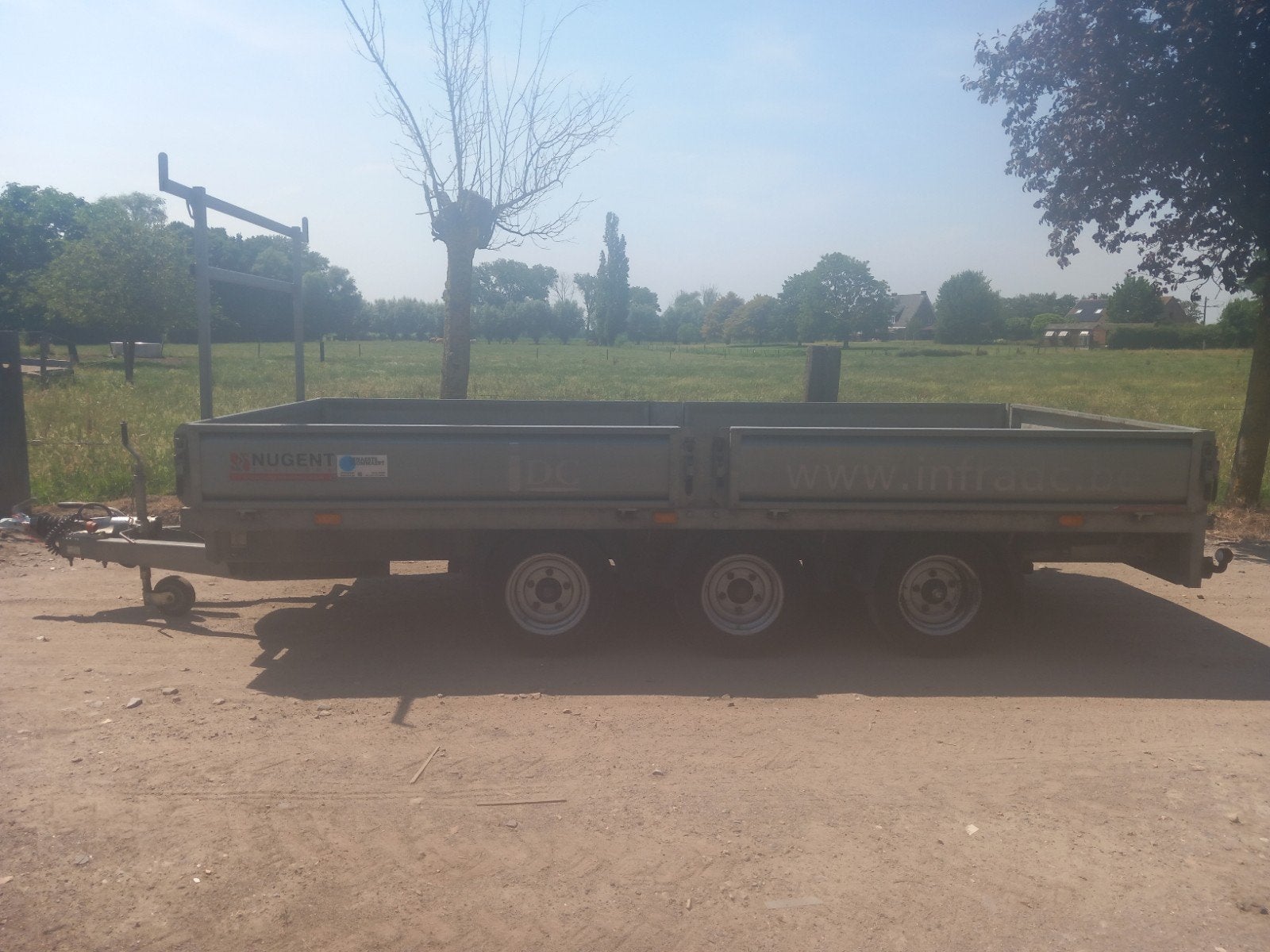 Plateau aanhangwagen, Ophalen, Gebruikt