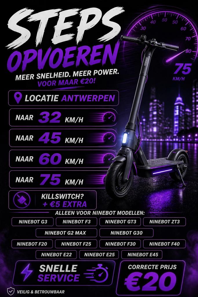 E-STEPS opvoeren, Eén persoon, Meerdaags