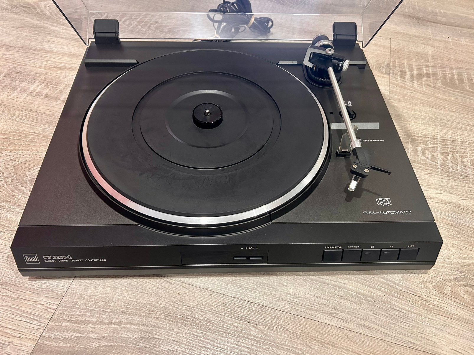 platine vinyle Dual CS 2235Q full automatique, Direct drive, TV, Hi-fi & Vidéo, Enlèvement, Comme neuf, Dual, Automatique