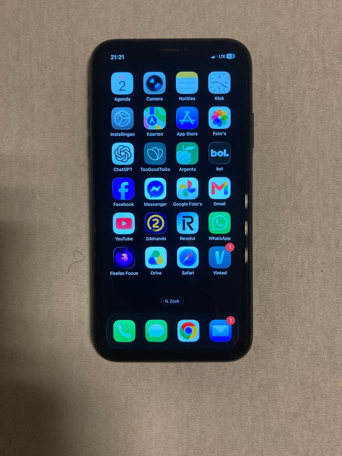 iPhone 11 128GB – Nieuwe batterij + Apple hoesje, Ophalen of Verzenden, Zo goed als nieuw, IPhone 11