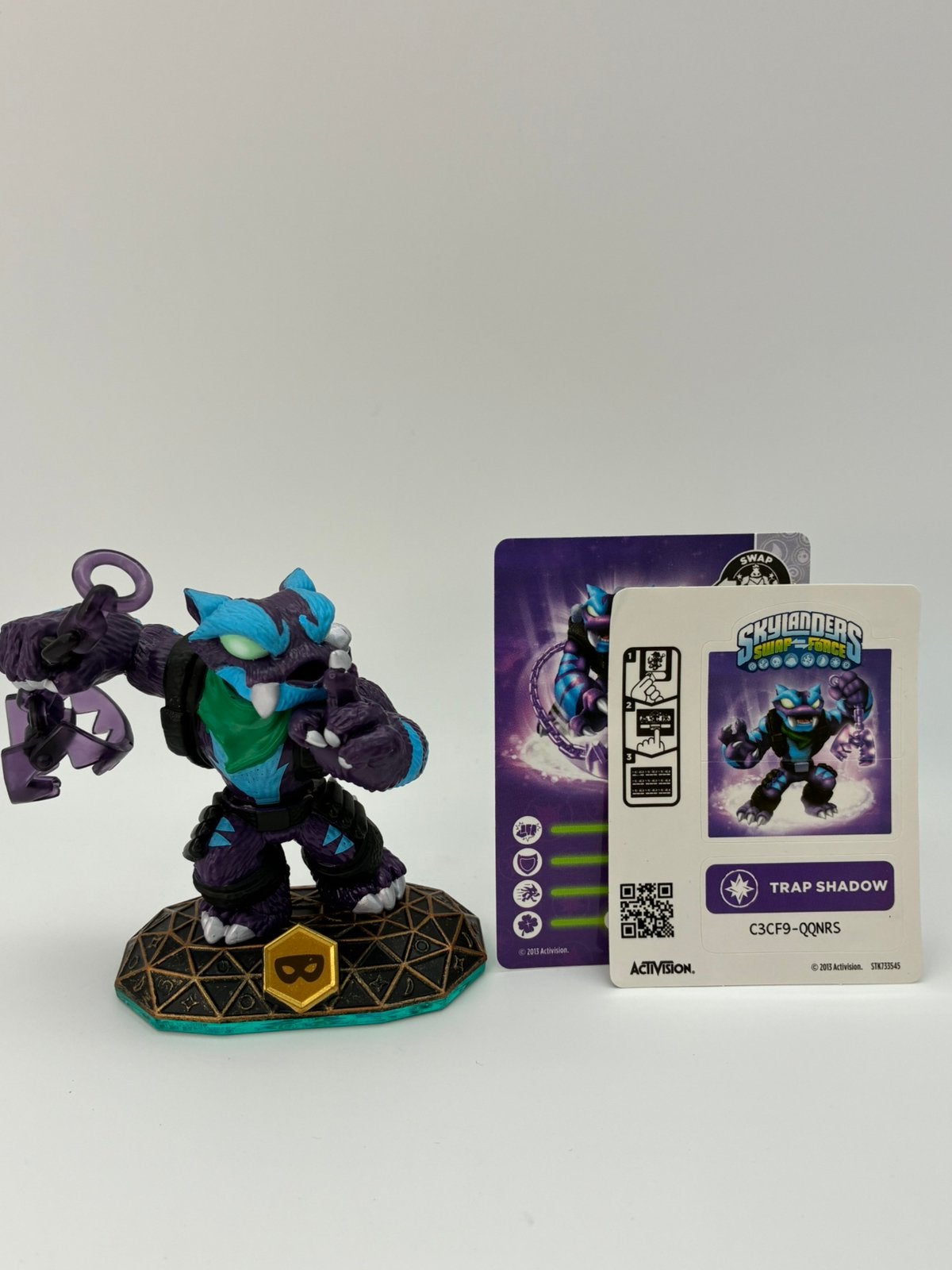Skylanders Swap Force Trap Shadow avec autocollant et carte, Envoi, Comme neuf