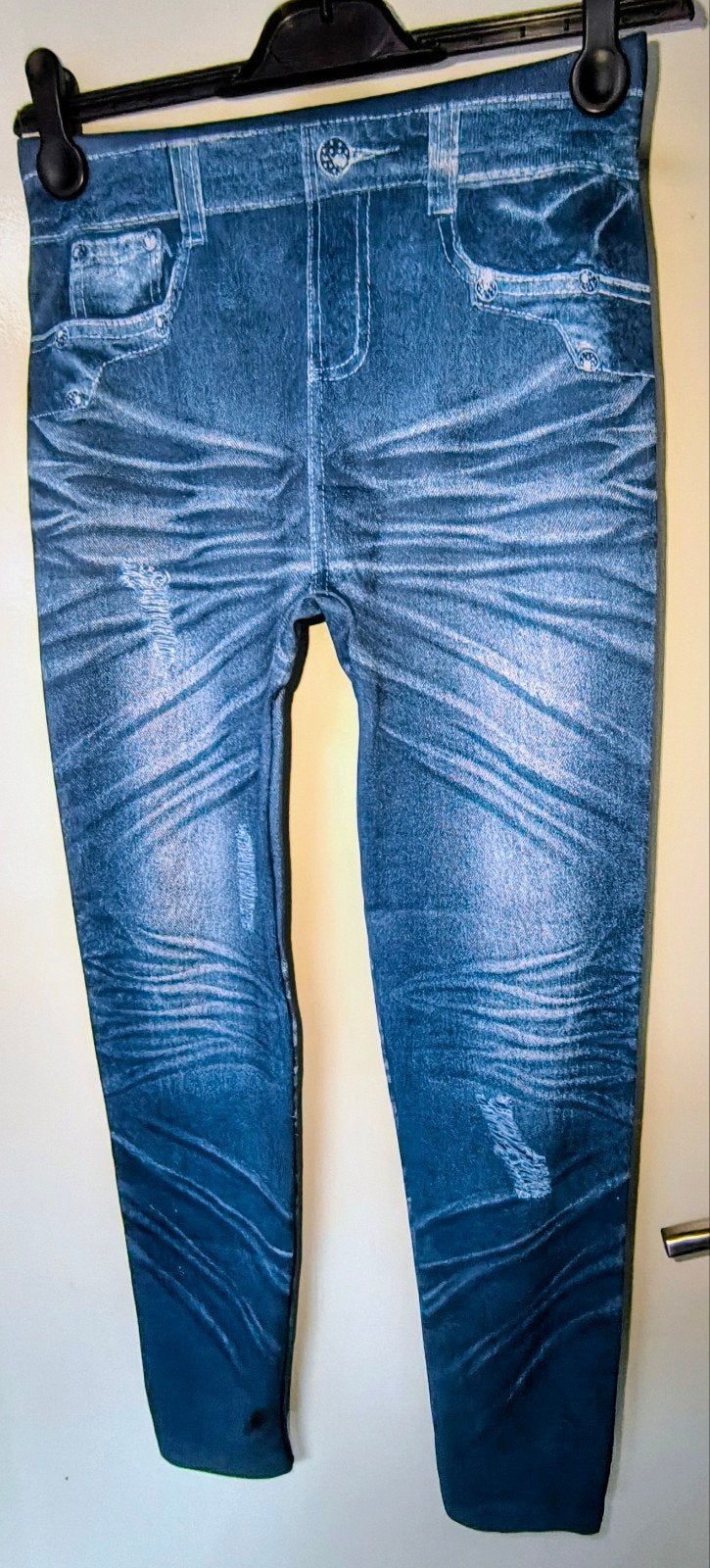 Legging, Kleding | Dames, Leggings, Maillots en Panty's, Legging, Blauw, Nieuw, Overige maten