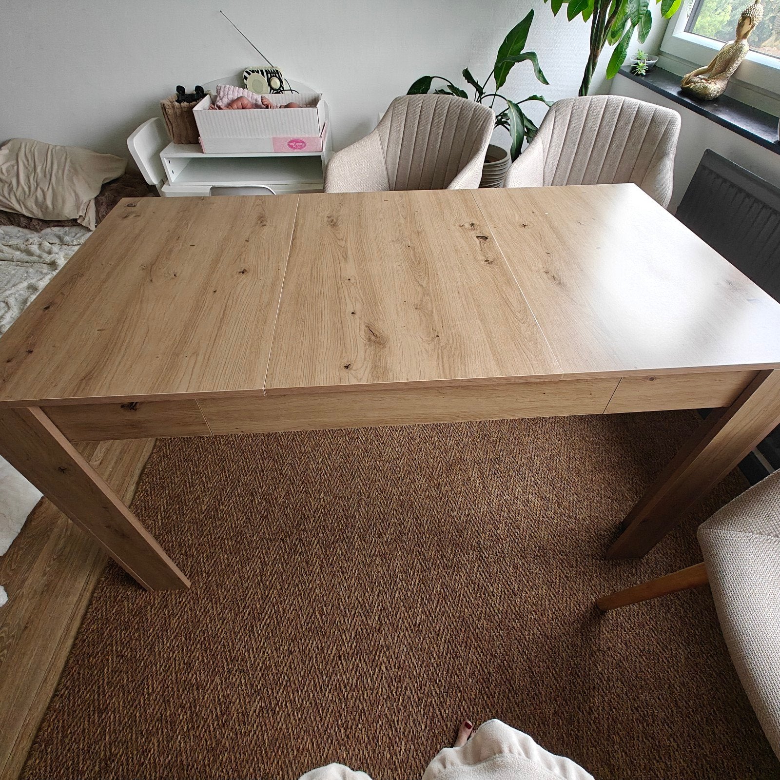 Table neuve, Enlèvement
