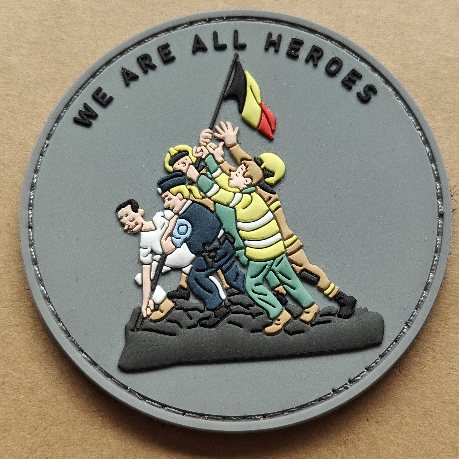 Patch Belgische Hulpdiensten, Ophalen of Verzenden, Embleem of Badge