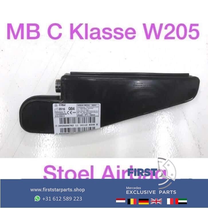 stoel airbag links rechts Mercedes C Klasse W205 2014-2018, Auto-onderdelen, Gebruikt, -, Ophalen of Verzenden, -