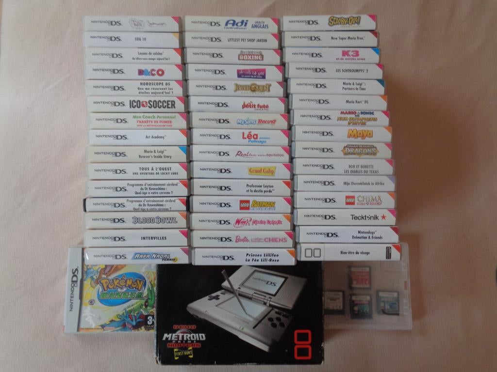 nintendo ds pack demo metroid prime + 50 jeux, 1 speler, Ophalen, Gebruikt, Vanaf 7 jaar