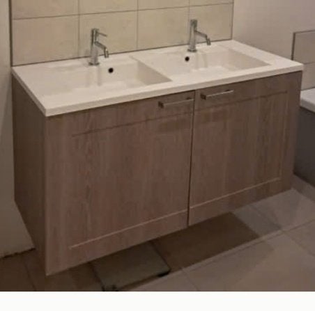 Badkamermeubel, Ophalen, Gebruikt, 100 tot 150 cm, Wasbak of Wastafel