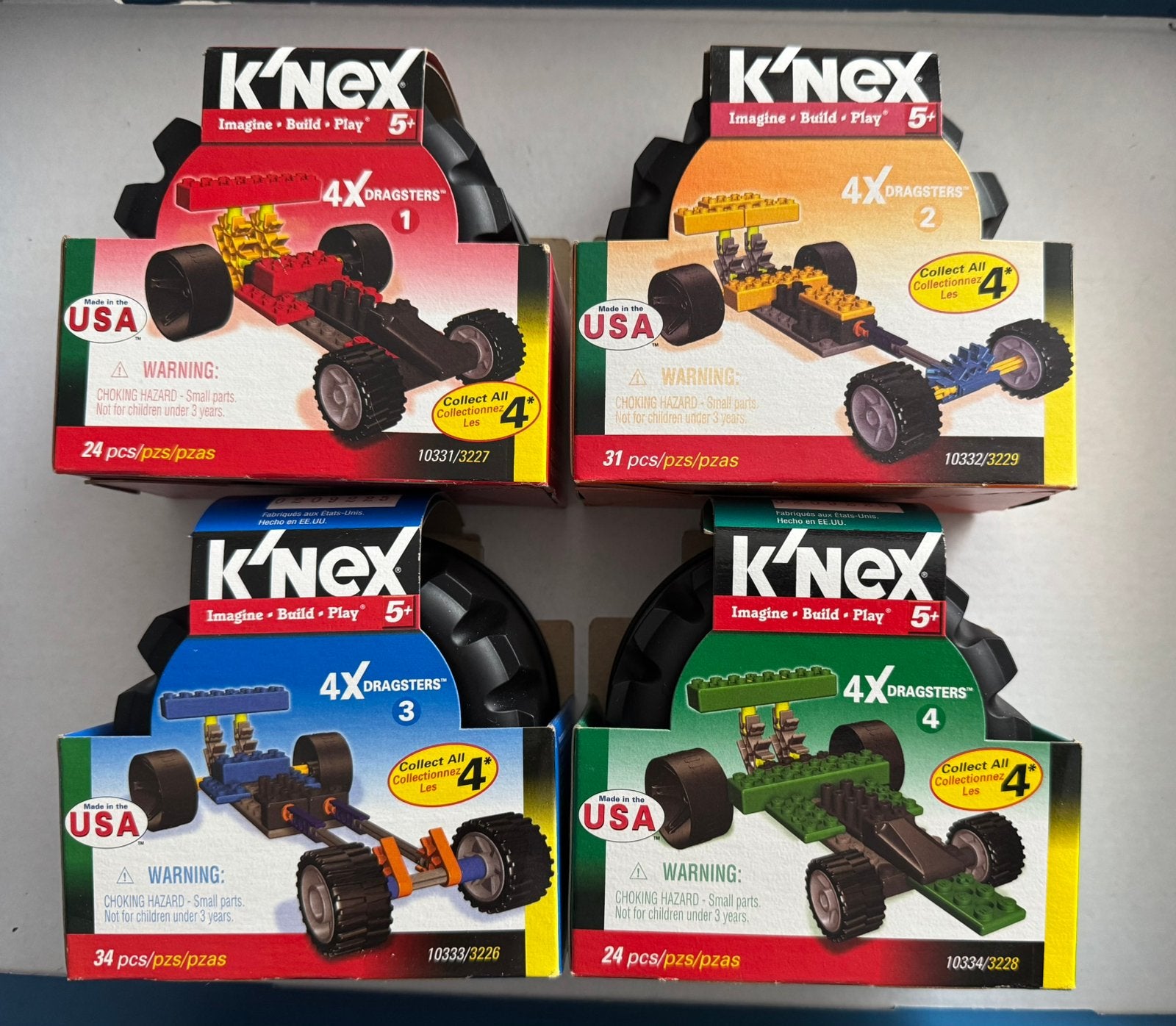 K’nex 4 verschillende doosjes, ongeopend, 1 lot, Ophalen of Verzenden, Nieuw
