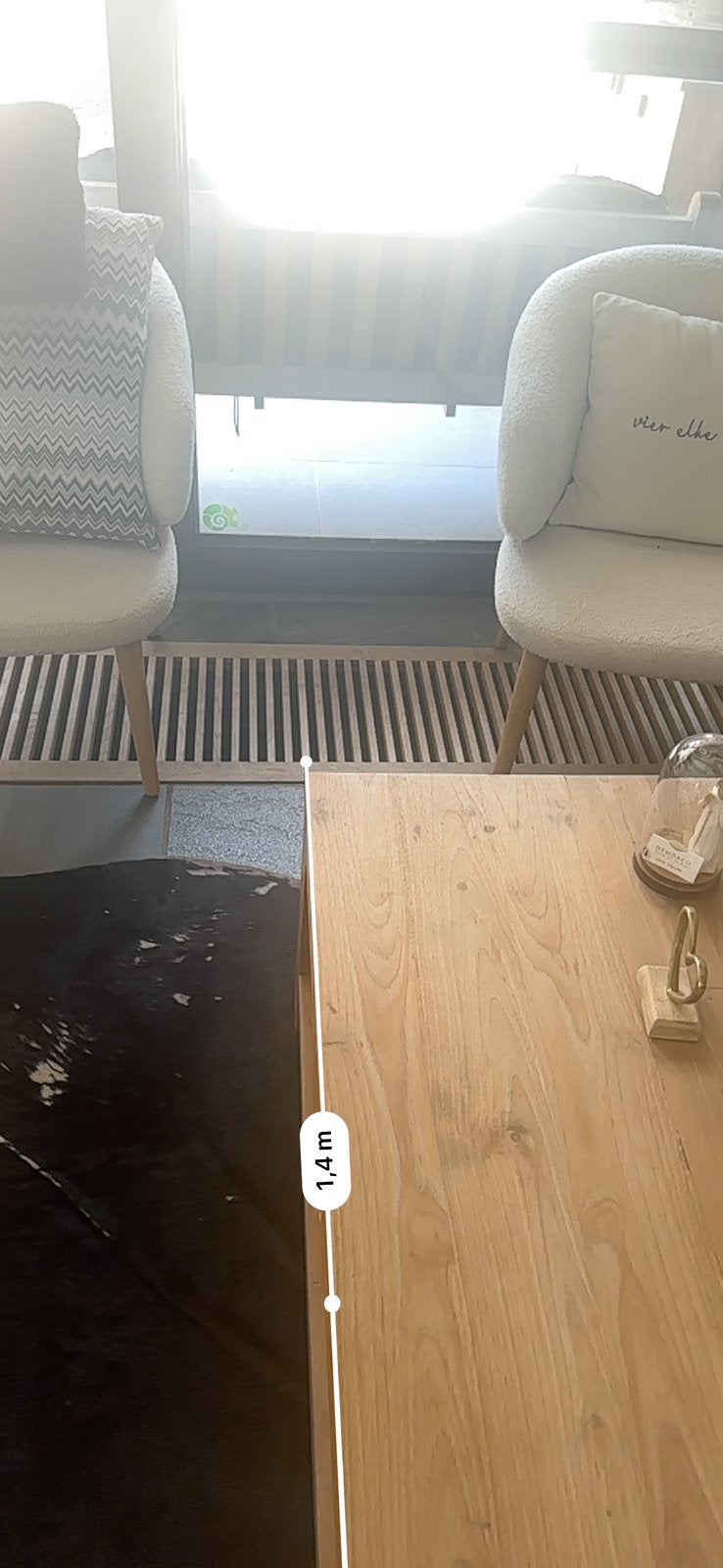 Eiken salontafel, Ophalen, Strak, Gebruikt, 100 tot 150 cm
