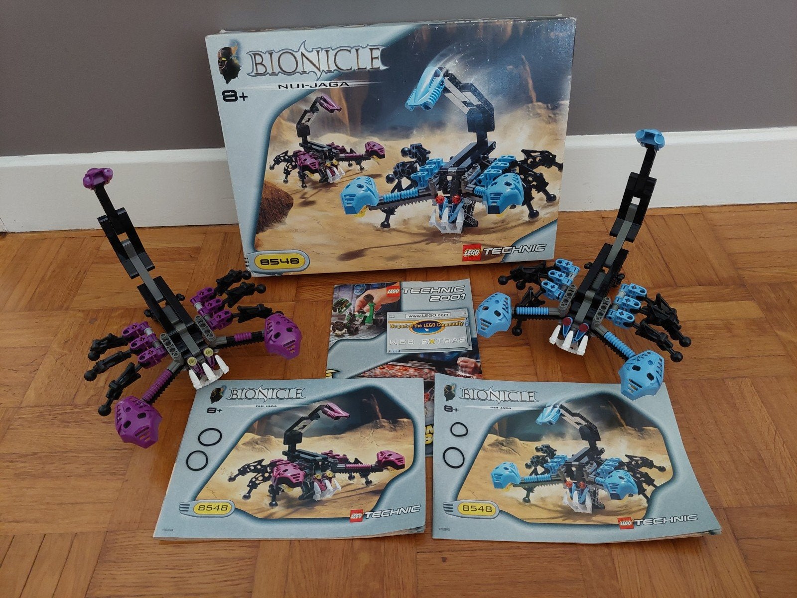 Lego Bionicle 8548 Nui Jaga complet boîte 2001, Enlèvement ou Envoi, Complet, Lego, Bionicle