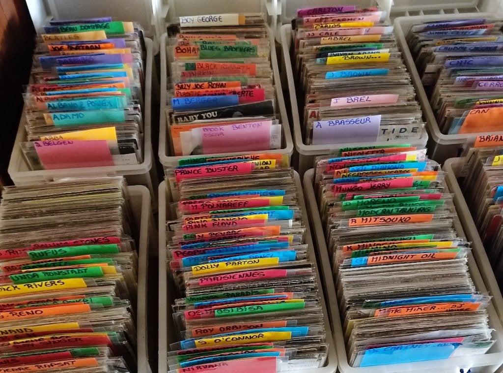 45t vinyl, Cd's en Dvd's, Vinyl Singles, Ophalen, Gebruikt, 7 inch, Pop