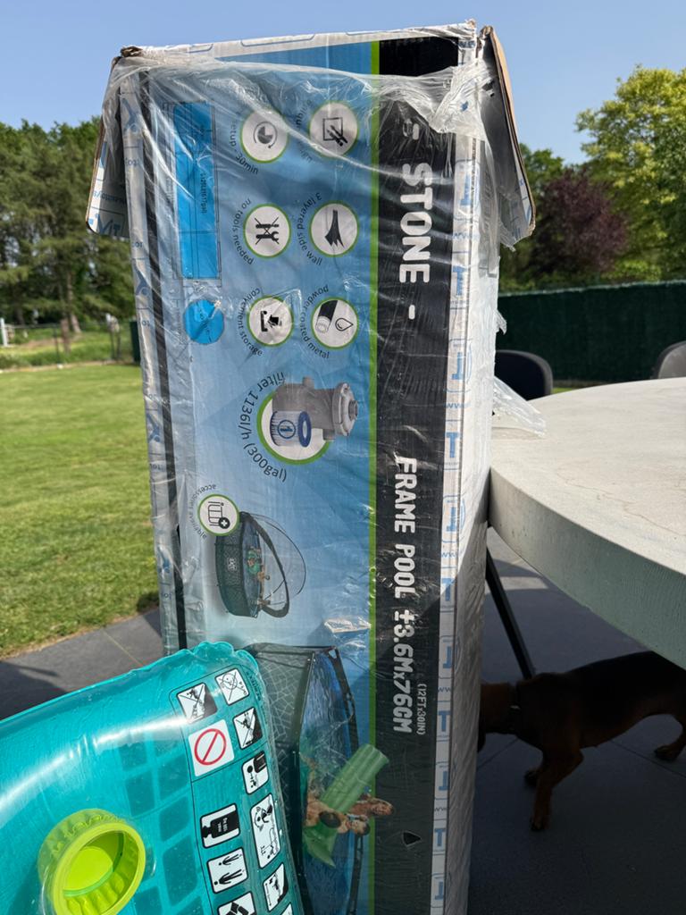 Exit zwembad 3.6M x 76 cm + accessoires, Tuin en Terras, Ophalen, Zo goed als nieuw
