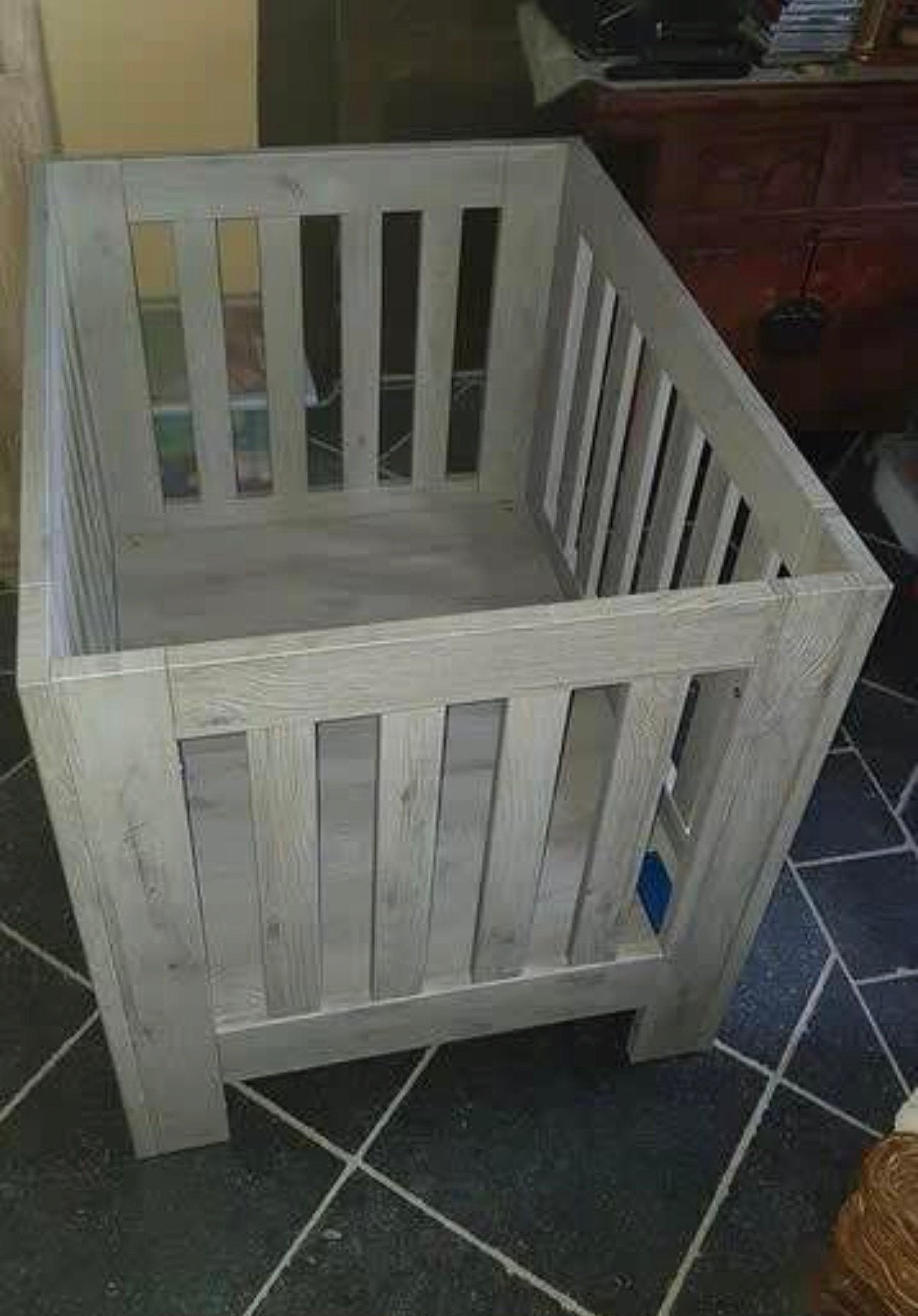 Parc pour bébés avec matelas, Enlèvement, Comme neuf, Carré, Réglable en hauteur