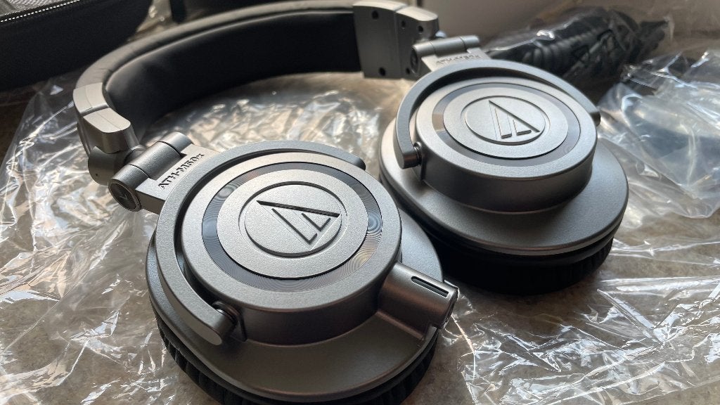 Audio-Technica ATH-M50xGM, Extra bas, Nieuw, Over-ear, Grijs