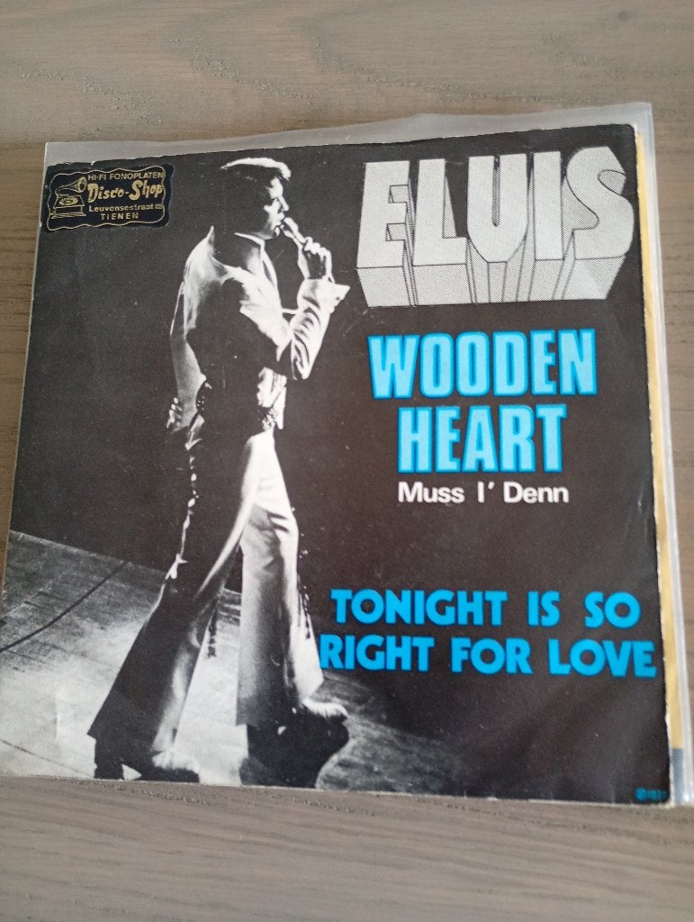 Elvis Presley - Wooden heart, Cd's en Dvd's, Vinyl Singles, Gebruikt, Verzenden, 7 inch, Fotohoes