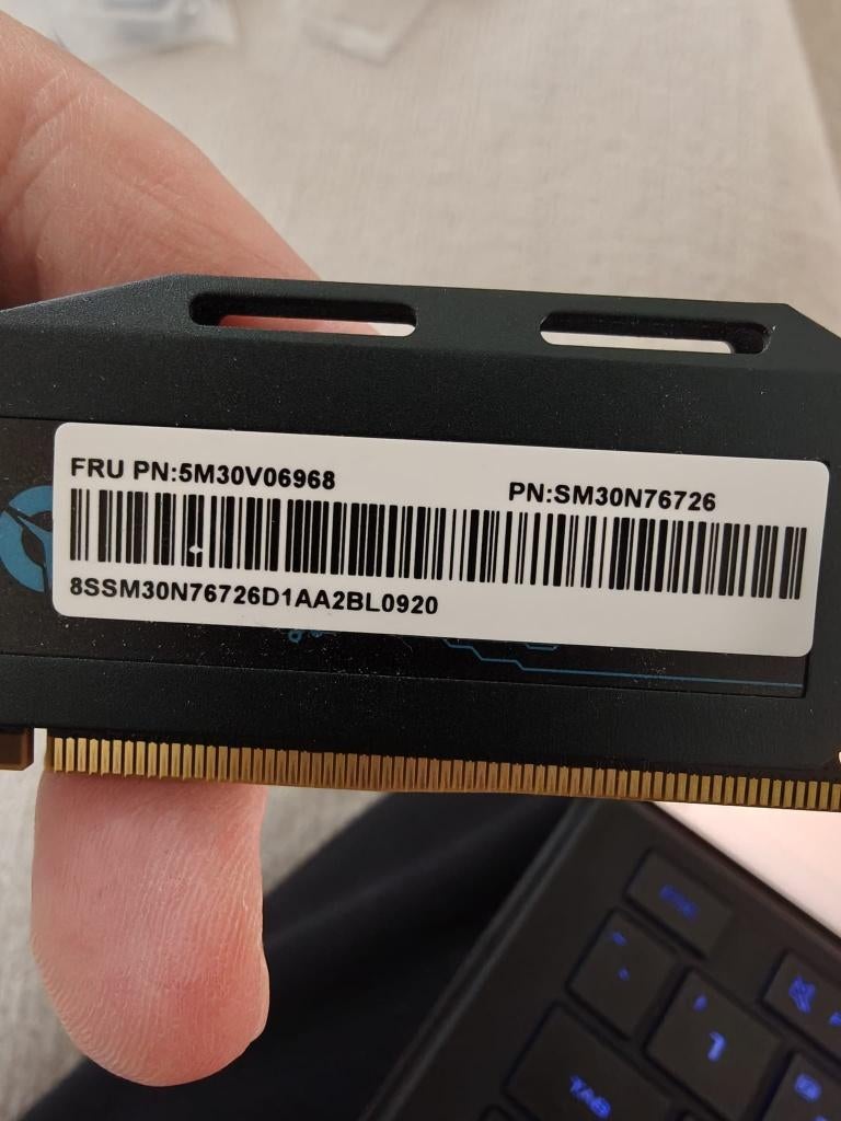 2 Lenovo DDR4 16GB RAM 3200MHz - 32GB desktop, 32 GB, Enlèvement ou Envoi, DDR4, Utilisé