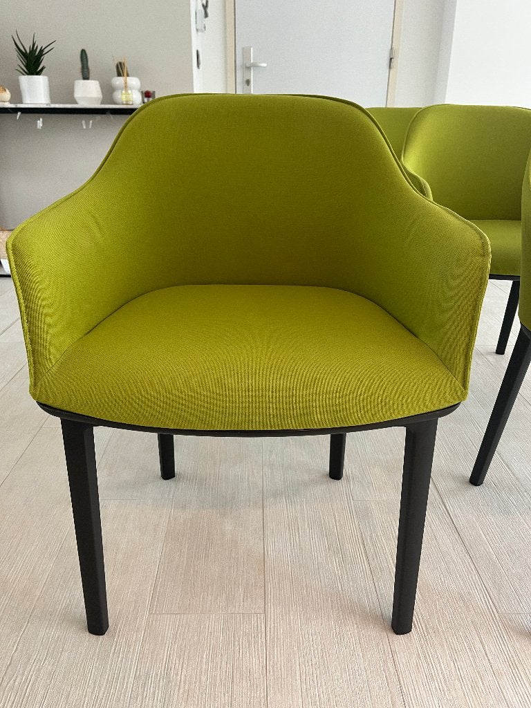 6 Designerstoelen Vitra softshell, Ophalen, Gebruikt, Overige kleuren, Design