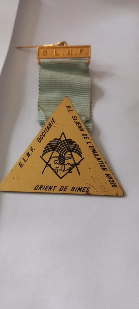 Médaille maçonnique Logejuweel, Enlèvement ou Envoi