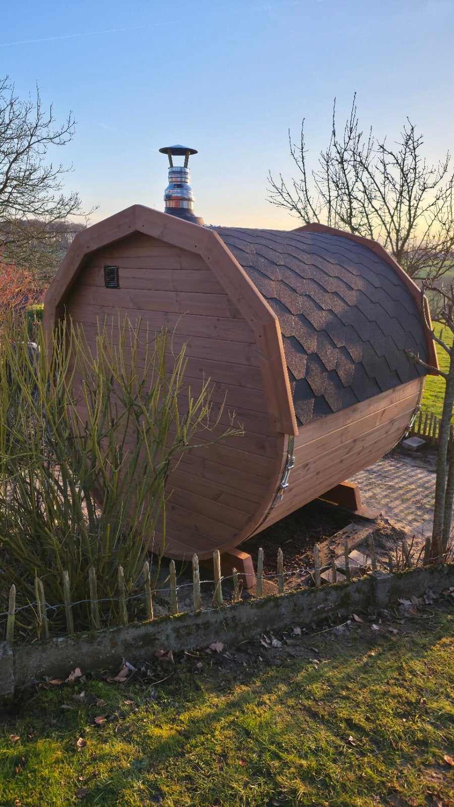 2M Barrel Sauna Gratis Levering en Plaatsing - 10% KORTING, Sport en Fitness, Sauna, Ophalen of Verzenden