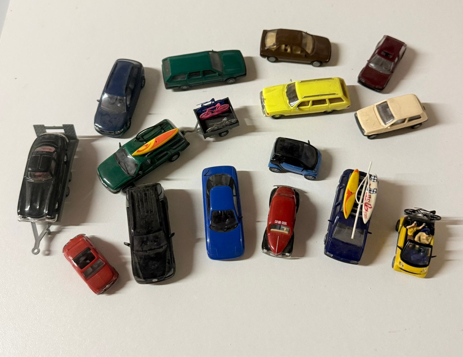 Lot de 15 voitures Busch 1:87, Hobby & Loisirs créatifs, Enlèvement ou Envoi, Utilisé, Voiture, Autres marques