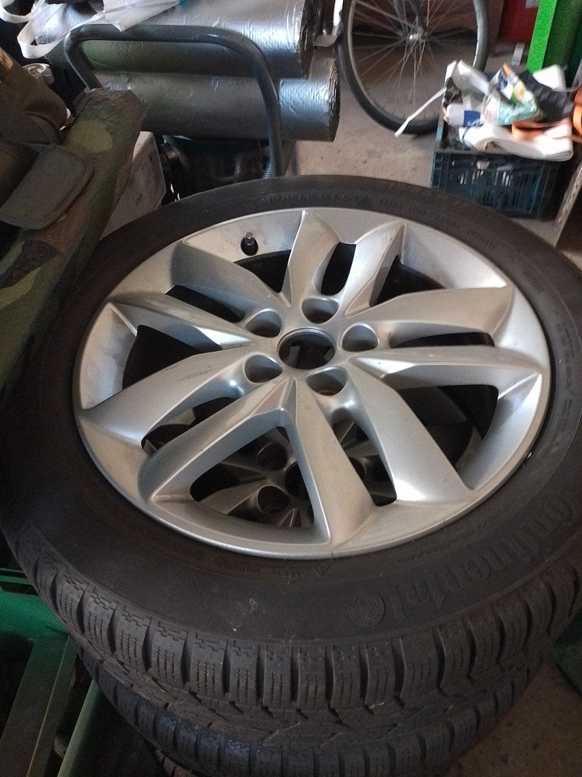 auto velgen met banden, Auto-onderdelen, Ophalen, 17 inch, Band(en), Personenwagen