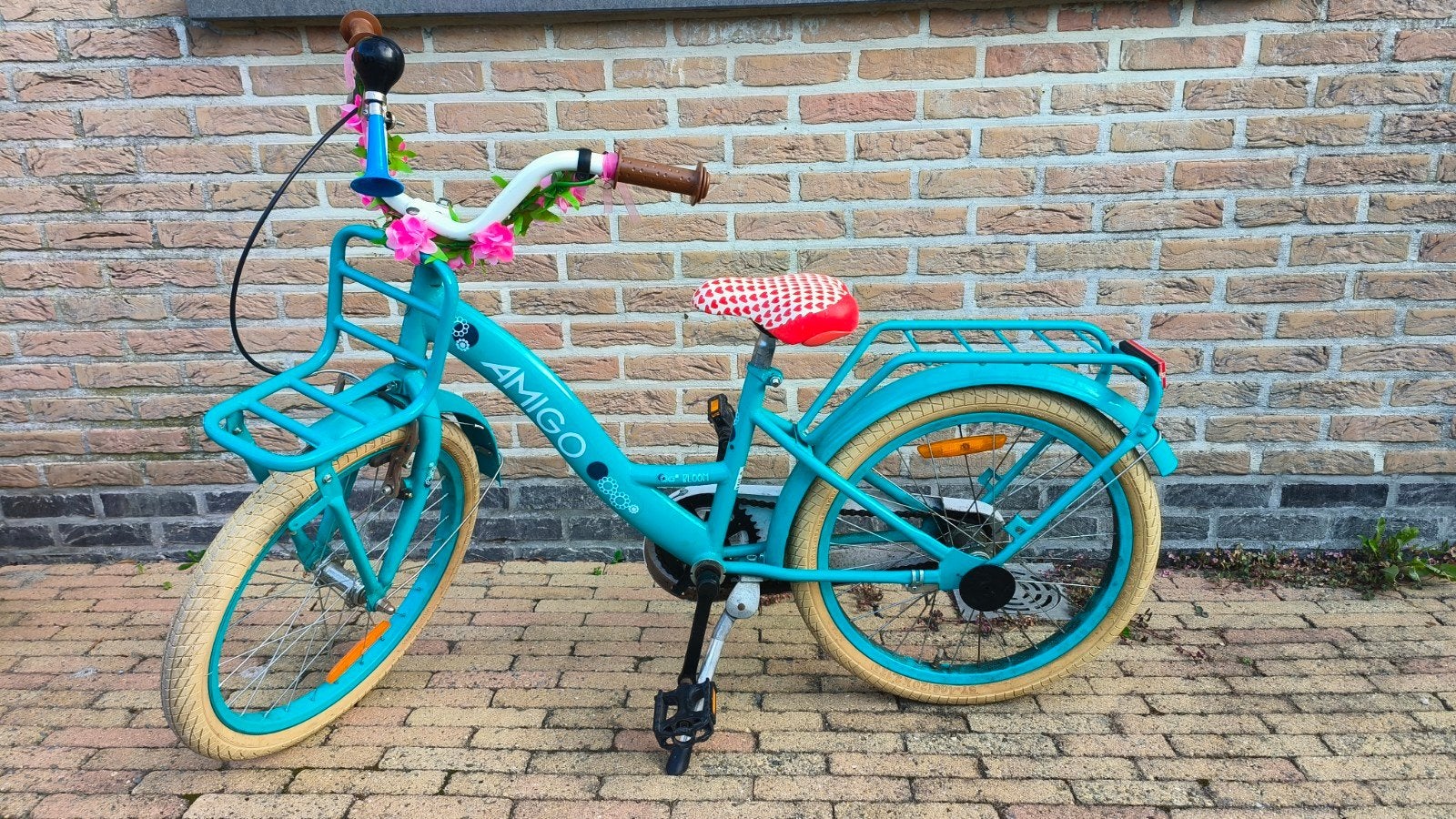 meisjes fiets 20", Ophalen, Schijfrem, Handrem, Zo goed als nieuw