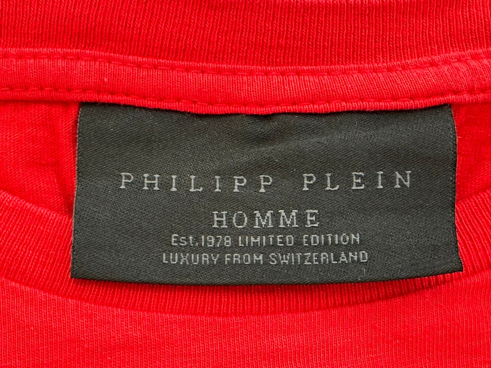 T-shirt exclusif Philipp Plein, Vêtements | Hommes, Enlèvement ou Envoi, Comme neuf, Taille 48/50 (M), Rouge