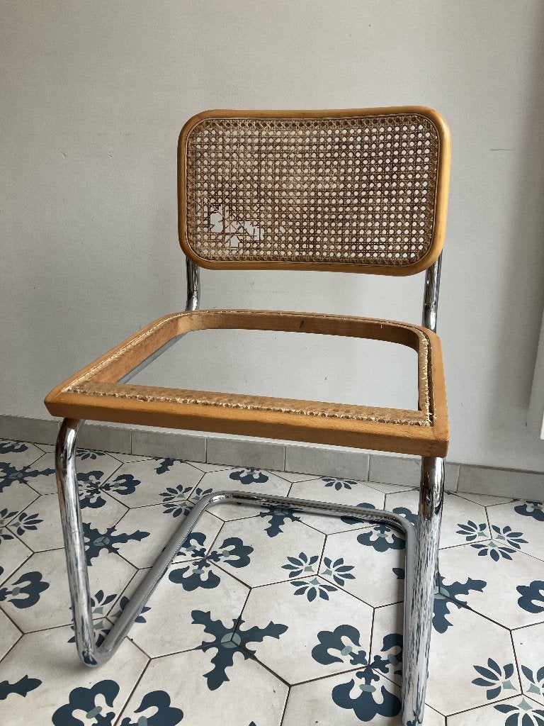 Stoel in Cesca-stijl, Ophalen, Gebruikt, Hout, Vintage