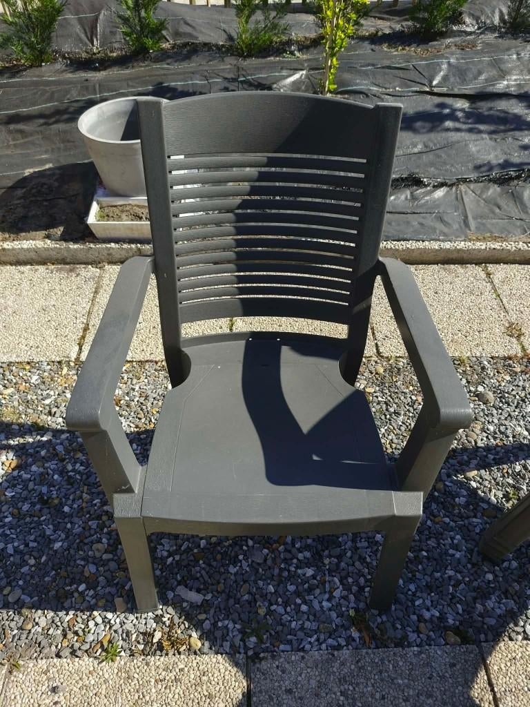 6 Tuinstoelen, Tuin en Terras, Tuinstoelen, Ophalen, Gebruikt, Plastic, Stapelbaar