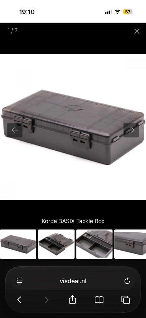 korda BASIX Tackle Box, Enlèvement ou Envoi, Comme neuf, Autres types