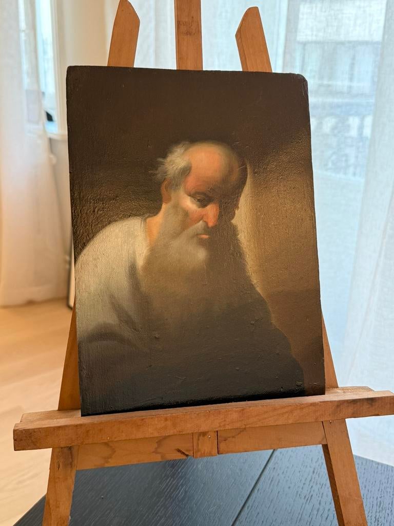 Tableau 17ème siècle (Rembrandt) 26cmx19cm, Enlèvement ou Envoi