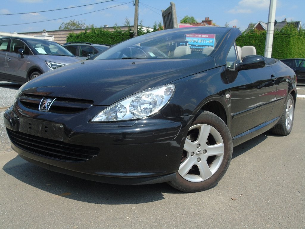 Peugeot 307cc Cabrio 1.6i Benzine *2005 *Leder *Airco, Cuir, Entreprise, Cabriolet, Boîte manuelle