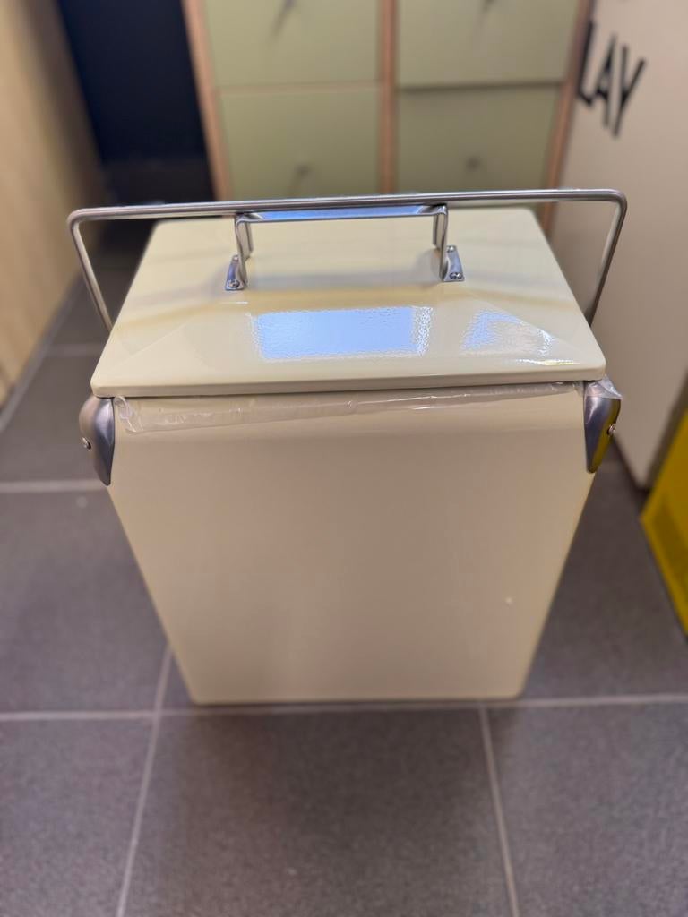 Retro cool box beige, Caravans en Kamperen, Koelboxen, Ophalen, Nieuw, Koelbox, Koelelement